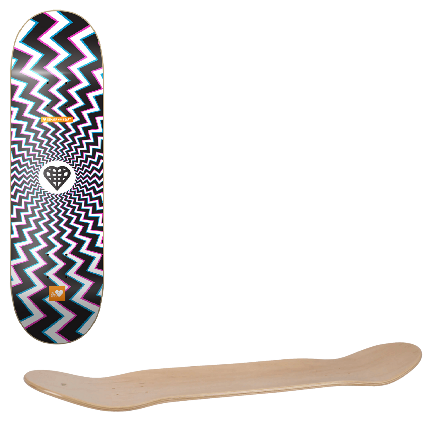 The Heart Supply Illusion Skateboard Deck - Heimana Reynolds 8.25''