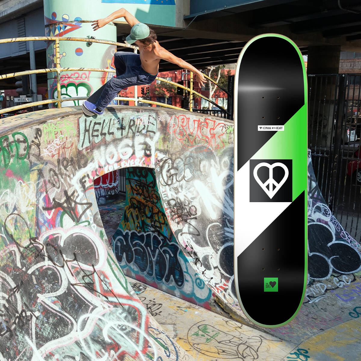 The Heart Supply Symbolic Impact Light Skateboard Deck - Heimana Reynolds 8.25''