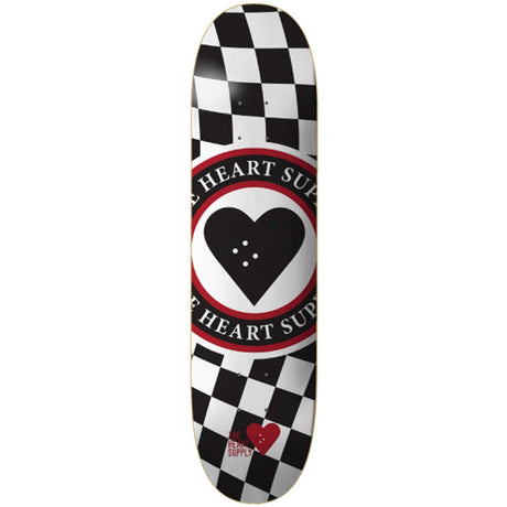 The Heart Supply Insignia Check Skateboard Deck - Black 8''