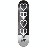 The Heart Supply Heimana Reynolds Peace Skateboard Deck - Black 8.25''