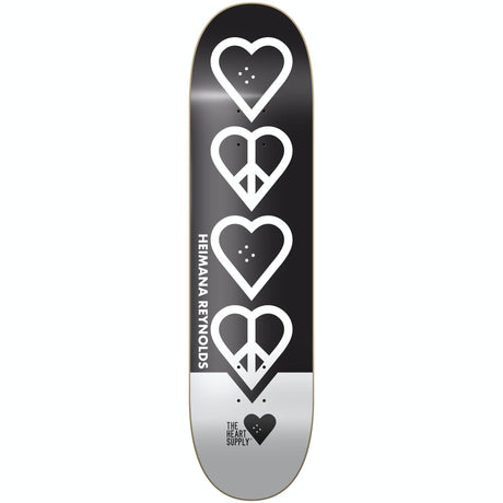 The Heart Supply Heimana Reynolds Peace Skateboard Deck - Black 8.25''