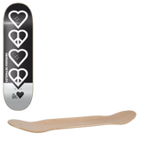 The Heart Supply Heimana Reynolds Peace Skateboard Deck - Black 8.25"