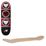 The Heart Supply Squad Skateboard Deck - Black/Red 8.375"