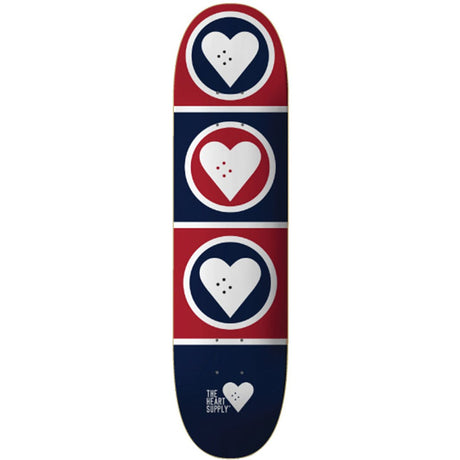 The Heart Supply Squad Skateboard Deck - Blue/Red 8''