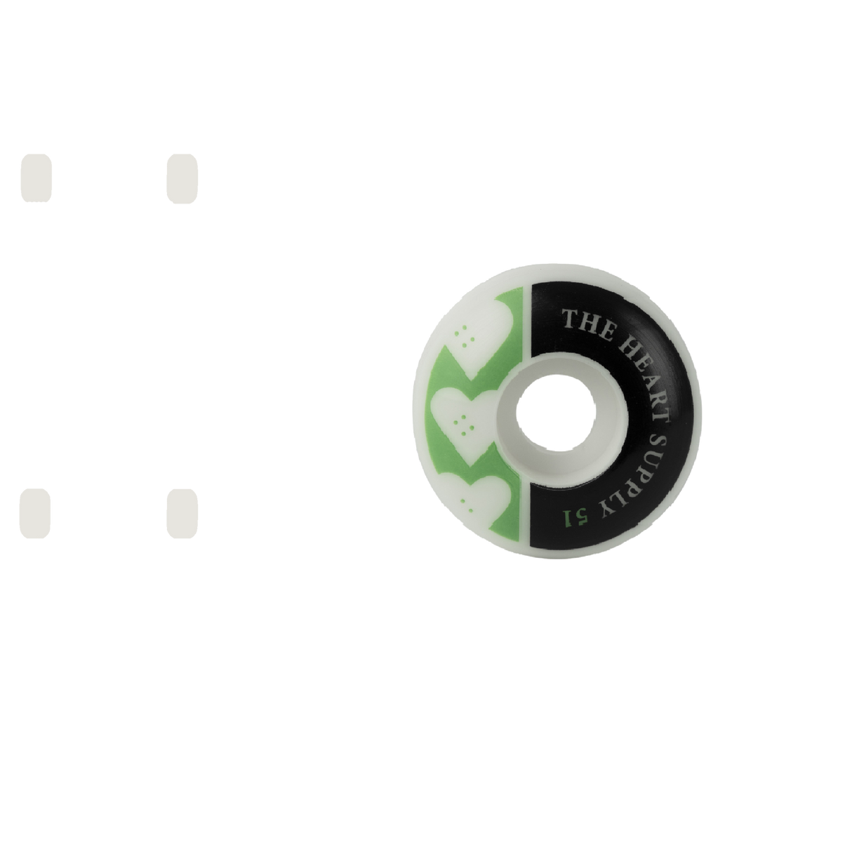 The Heart Supply Squad Skateboard Wheels - Kelly Green 51mm