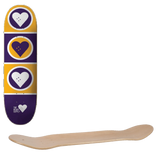 The Heart Supply Squad Skateboard Deck - Kobe (Yellow/Purple) 8.25"