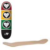 The Heart Supply Squad Skateboard Deck - Rasta 8.125"