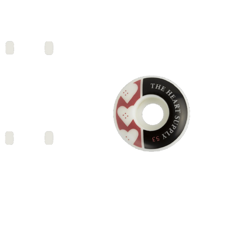 The Heart Supply Squad Skateboard Wheels - Red 53mm