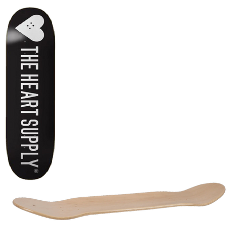 The Heart Supply Strong Skateboard Deck - Black 8.25''