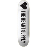 The Heart Supply Strong Skateboard Deck - White 8''