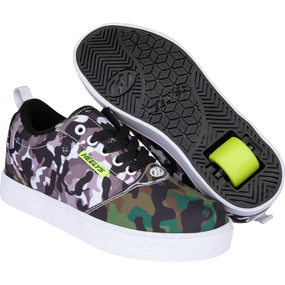 Heelys Pro 20 Prints - Black/White/Green/Grey Camo