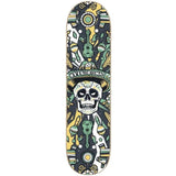 Hydroponic Mexican Skull 2.0 Skateboard Deck - Black 8.125"