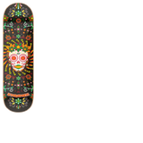 Hydroponic Mexican Skull 2.0 Skateboard Deck - Black Catrina 8.25"