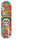 Hydroponic Mexican Skull 2.0 Skateboard Deck - Red 8"