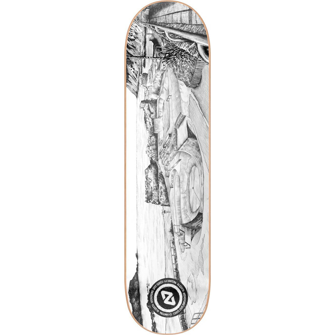 Hydroponic Spots Series Skateboard Deck - La Kantera 8"