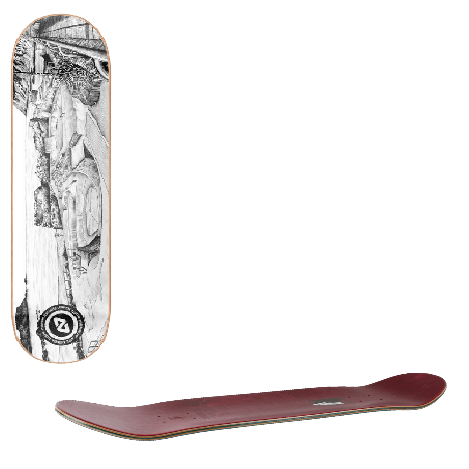 Hydroponic Spots Series Skateboard Deck - La Kantera 8"
