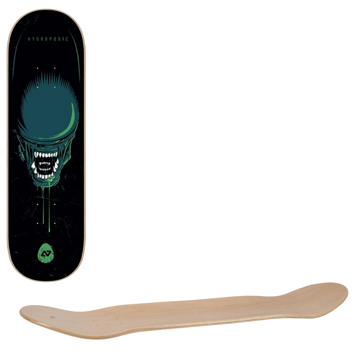 Hydroponic Horror Skateboard Deck - Space 8"