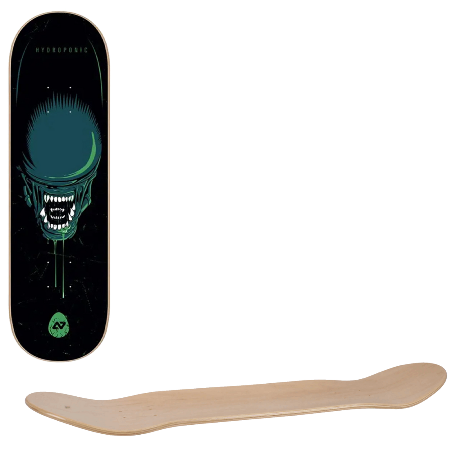 Hydroponic Horror Skateboard Deck - Space 8"