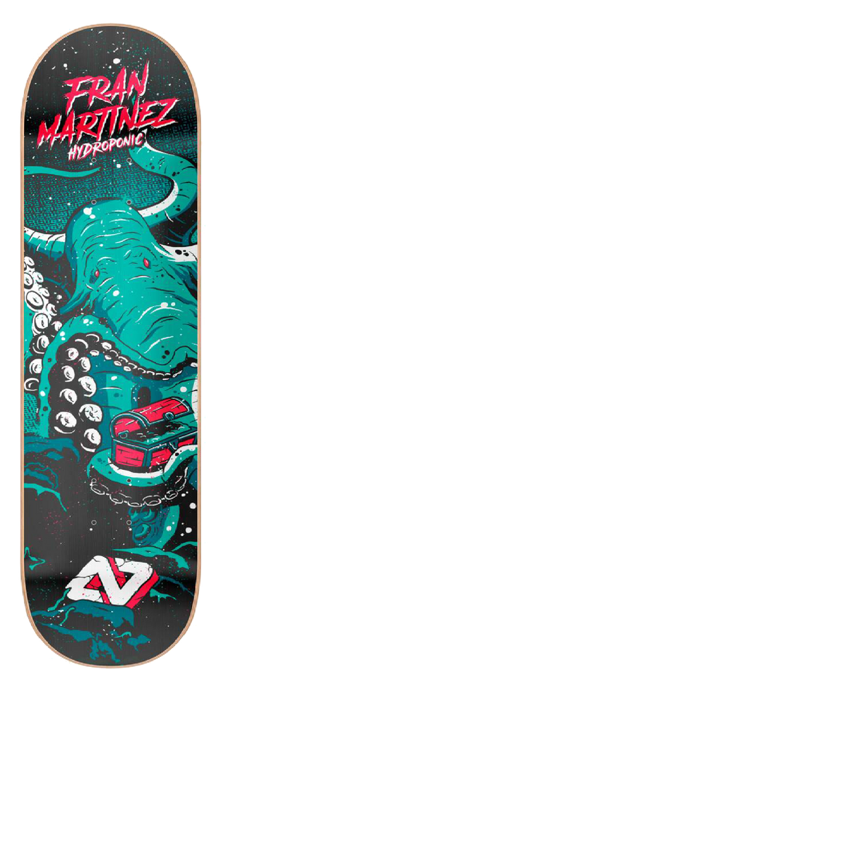 Hydroponic Sea Monster Skateboard Deck - Fran Martinez Octopus 8"