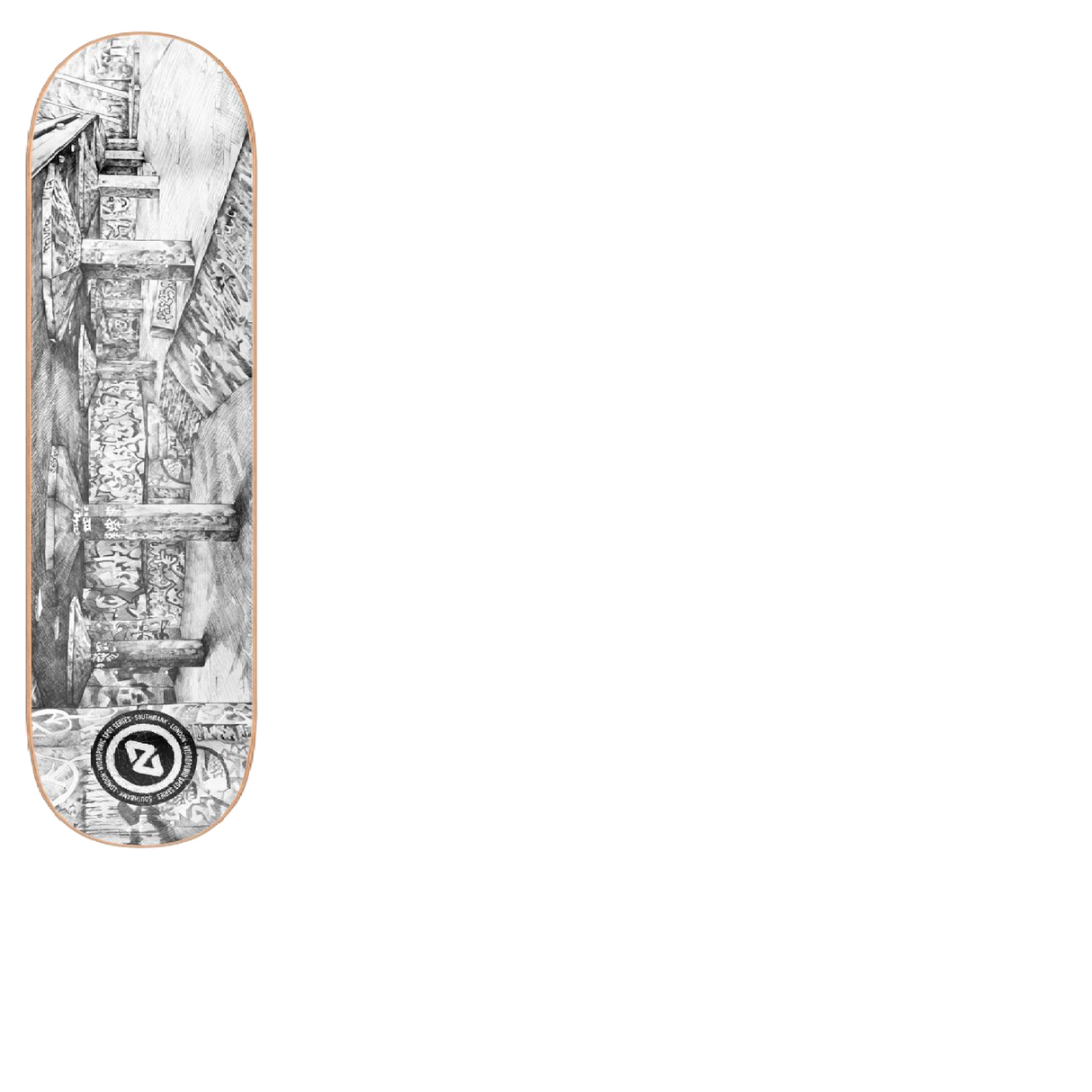 Hydroponic Spot Series Skateboard Deck - South Bank 8"