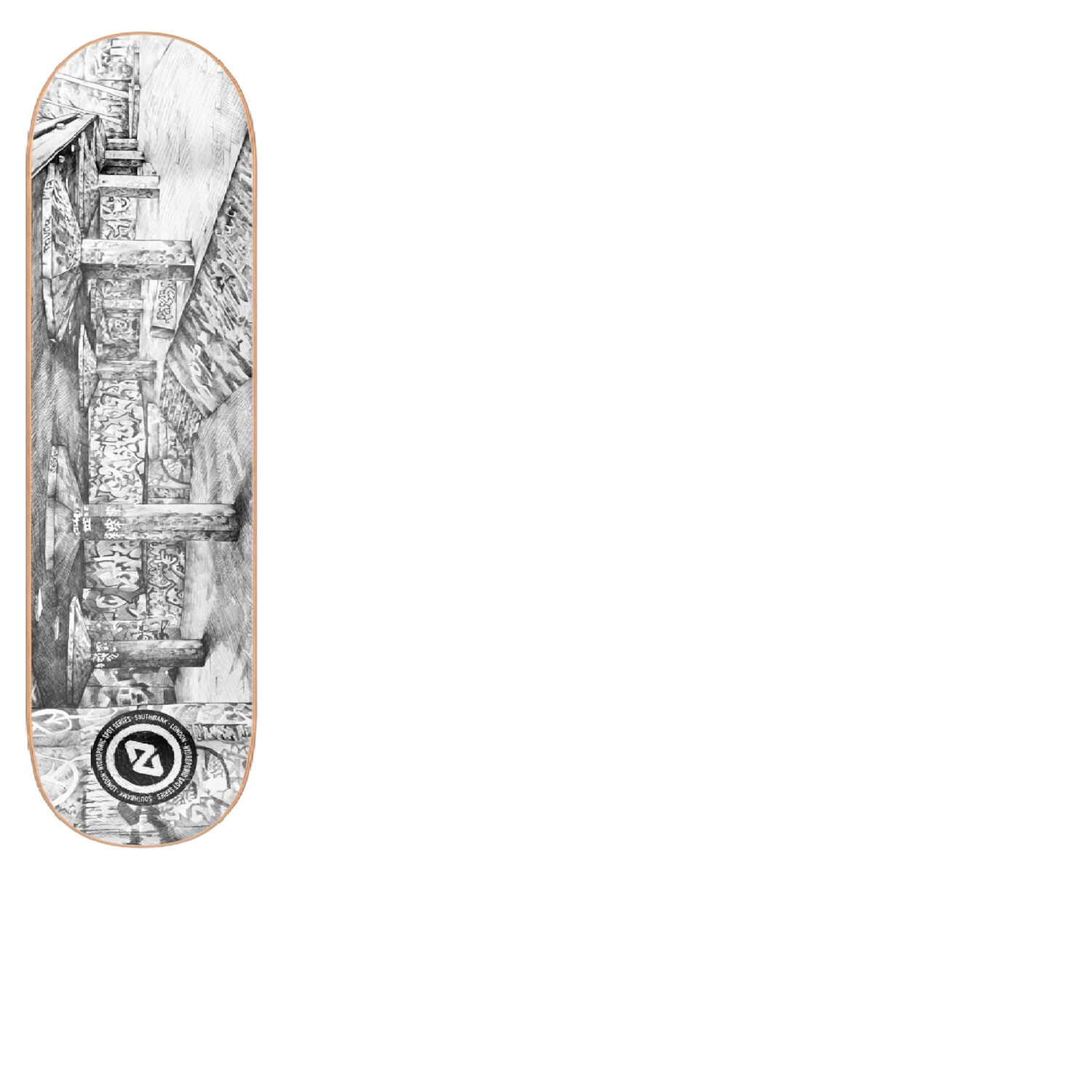 Hydroponic Spot Series Skateboard Deck - South Bank 8"