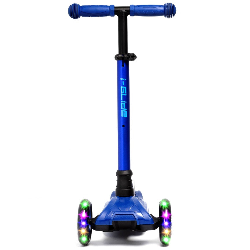 I-Glide 3-Wheel Kids Scooter - Blue/Blue