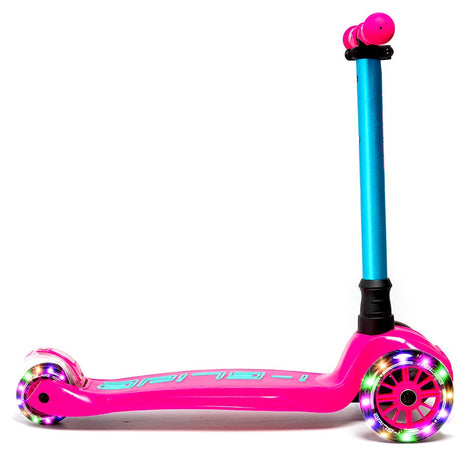 I-Glide 3-Wheel Kids Scooter - Pink/Aqua
