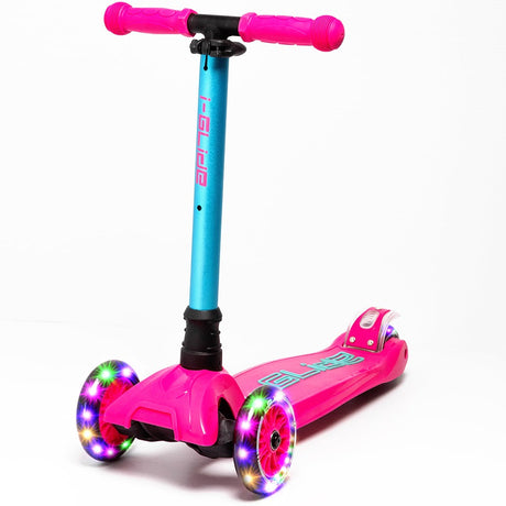 I-Glide 3-Wheel Kids Scooter - Pink/Aqua