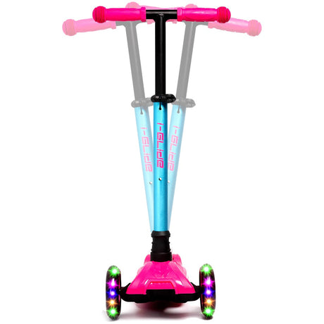 I-Glide 3-Wheel Kids Scooter - Pink/Aqua
