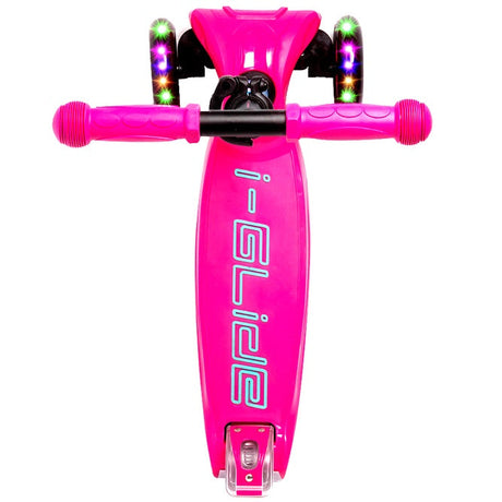 I-Glide 3-Wheel Kids Scooter - Pink/Aqua