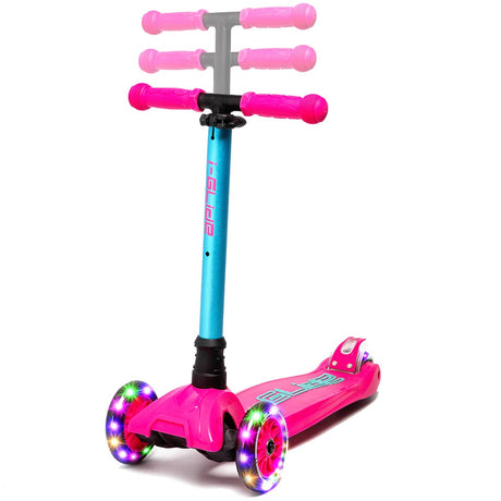 I-Glide 3-Wheel Kids Scooter - Pink/Aqua