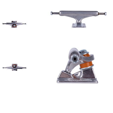 Independent Forged Hollow Mid Skateboard Trucks - Silver 139mm