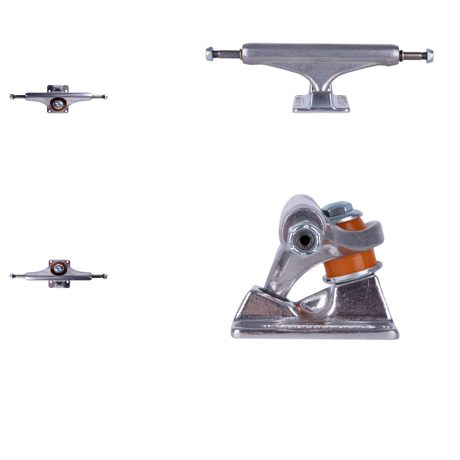 Independent Forged Hollow Mid Skateboard Trucks - Silver 159mm
