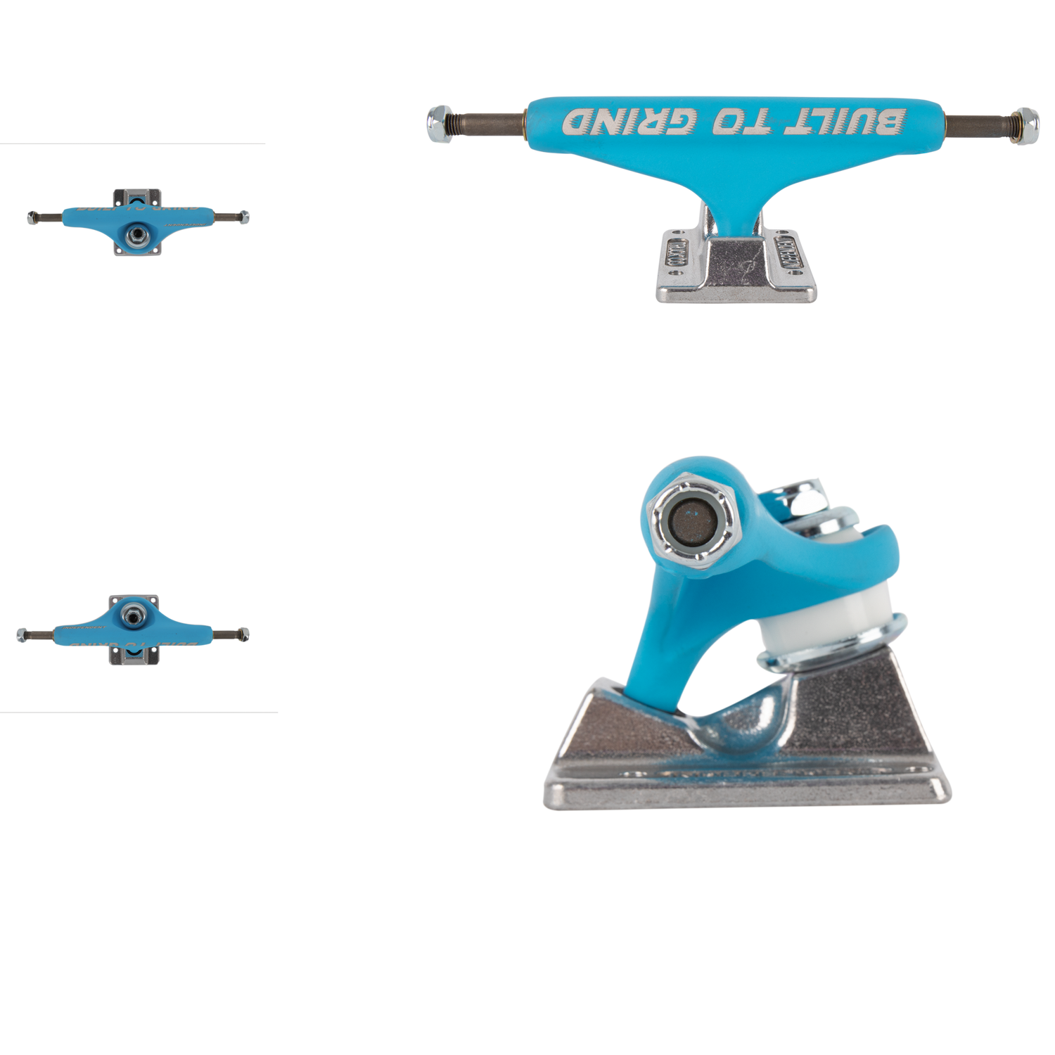 Independent Stage 11 Forged Hollow BTG Skateboard Trucks - Blue/Silver 139mm