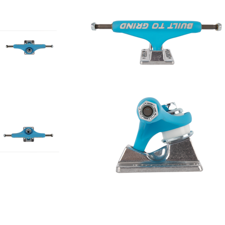 Independent Stage 11 Forged Hollow BTG Skateboard Trucks - Blue/Silver 139mm