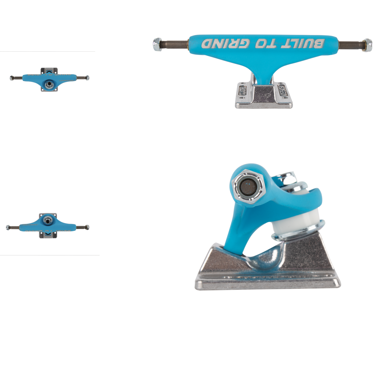 Independent Stage 11 Forged Hollow BTG Skateboard Trucks - Blue/Silver 149mm