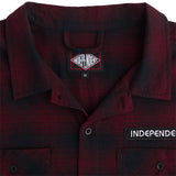 Independent Tilden Flannel Long Sleeve Shirt - Maroon Check