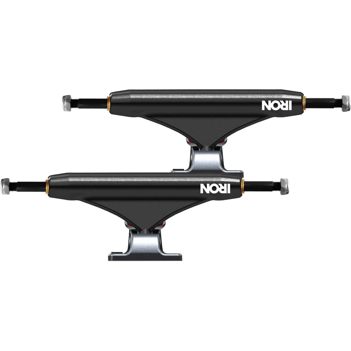 Iron High Skateboard Trucks - Black 139mm