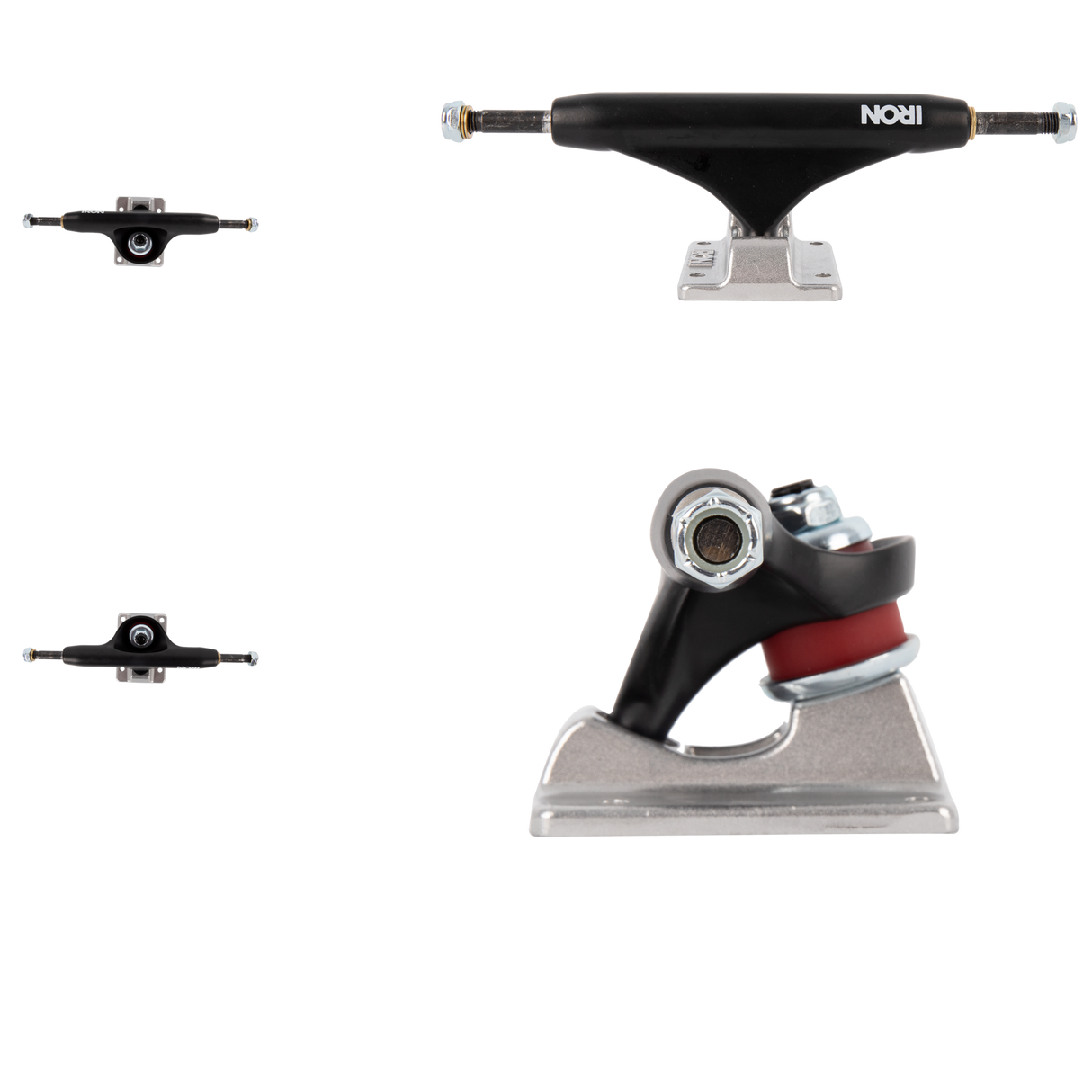 Iron High Skateboard Trucks - Black 139mm