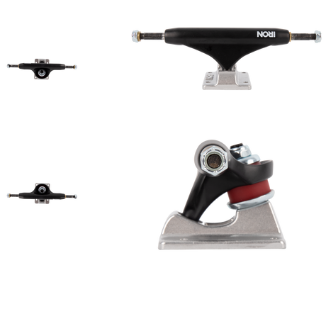Iron High Skateboard Trucks - Black 139mm
