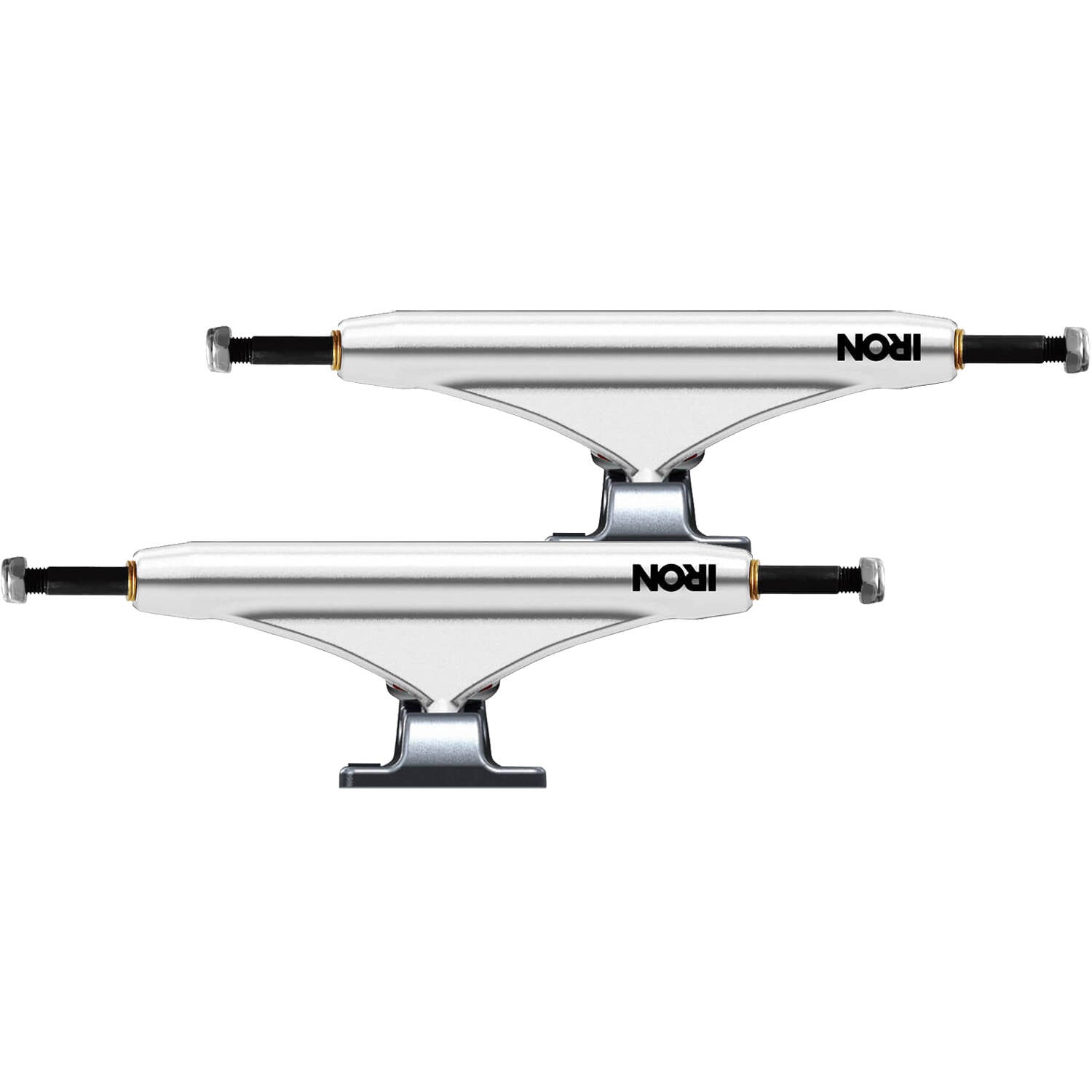 Iron High Skateboard Trucks - White 159mm