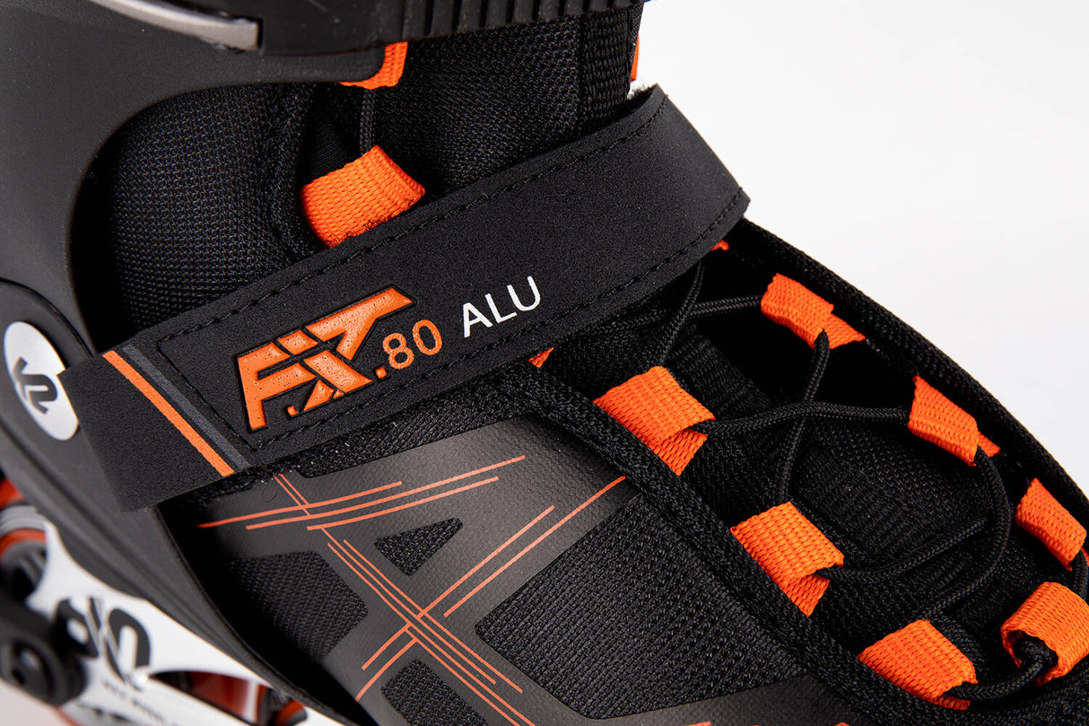 K2 F.I.T. 80 ALU Inline Skates - Black/Red