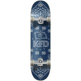 KFD Bandana Complete Skateboard - Navy 7.75''