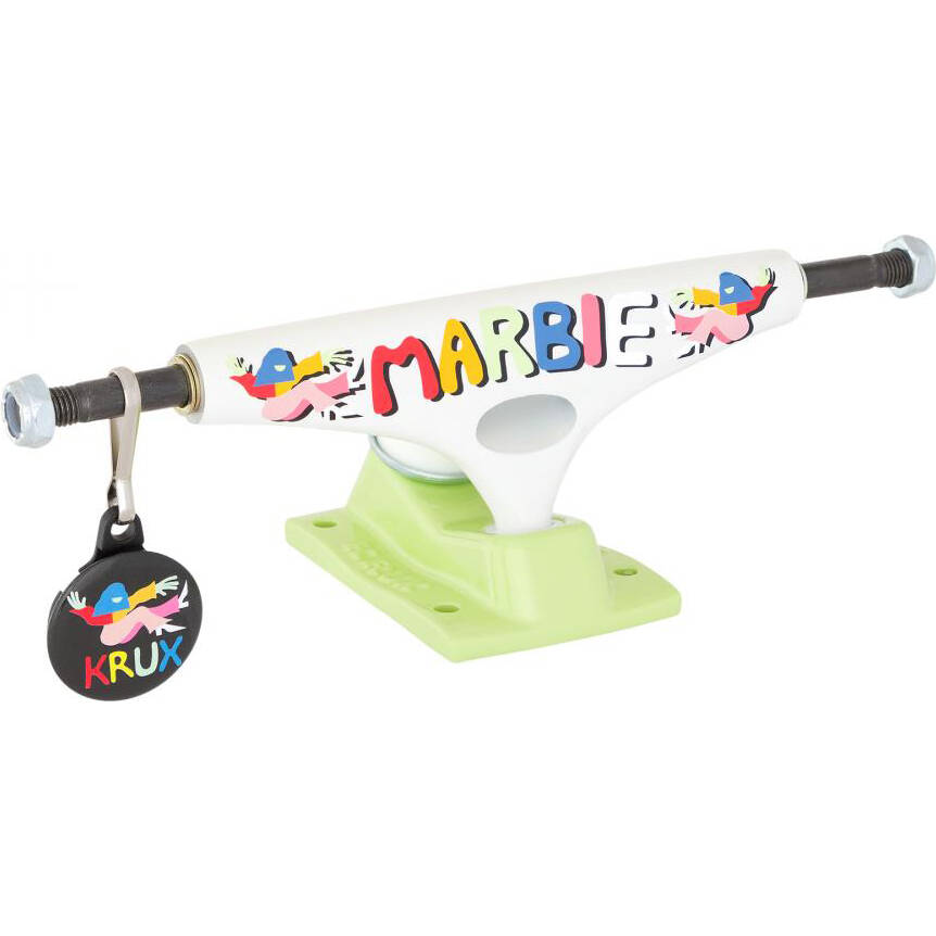 Krux DLK K5 Marbie Miller Skateboard Trucks - White 8.5"