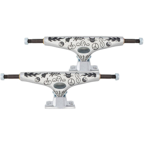 Krux K5 Doodle Skateboard Trucks - Silver 8.5"