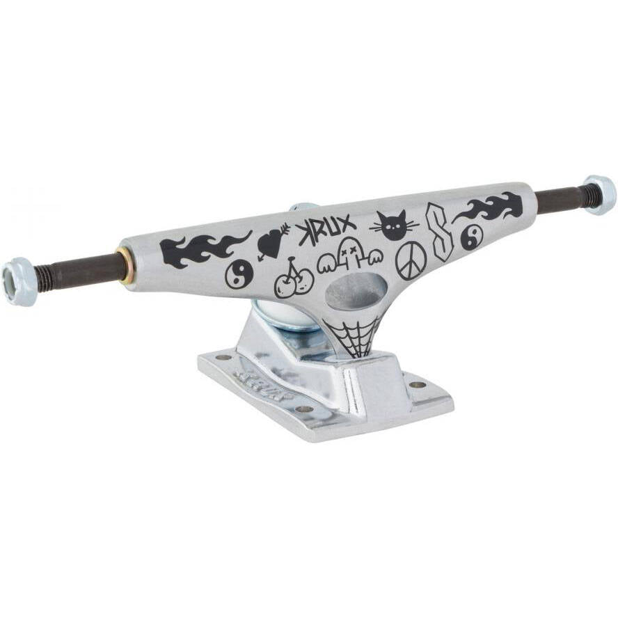 Krux K5 Doodle Skateboard Trucks - Silver 8.25"