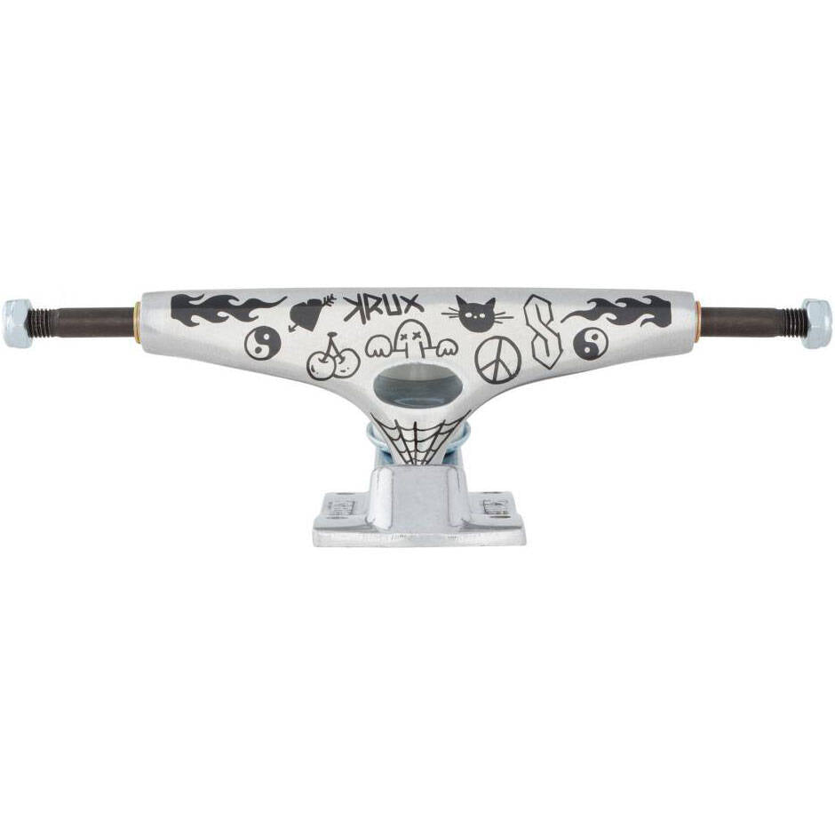Krux K5 Doodle Skateboard Trucks - Silver 8.25"