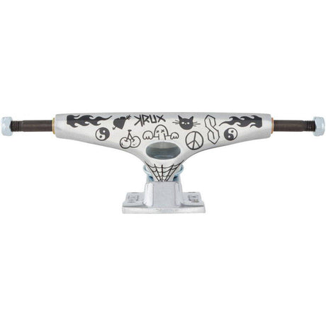 Krux K5 Doodle Skateboard Trucks - Silver 8.25"