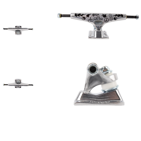 Krux K5 Doodle Skateboard Trucks - Silver 8.5"