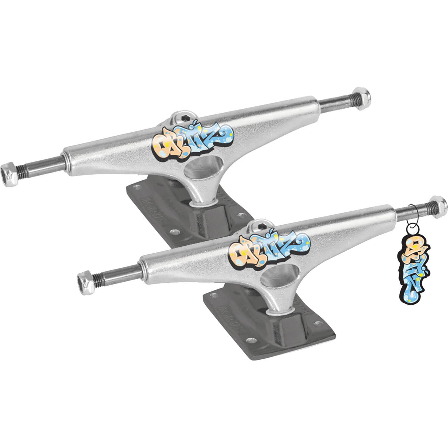 Krux K5 Chaz Ortiz DLK Standard Skateboard Trucks - Silver 8''